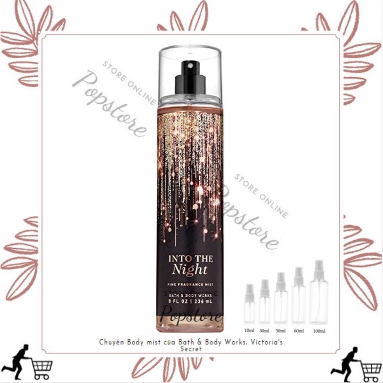 Xịt toàn thân Body Mist Bodymist Bath & Body Works - Into The Night