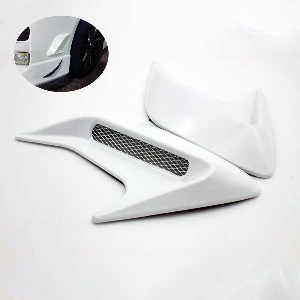 LANSEL 1 Cặp Sticker Dán Trang Trí Xe Hơi Hình Cá Mập Độc Đáo