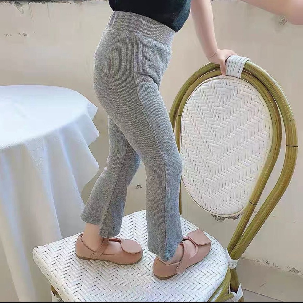 Quần Legging Ống Loe Phong Cách Phương Tây Kiểu Mới Cho Bé Gái