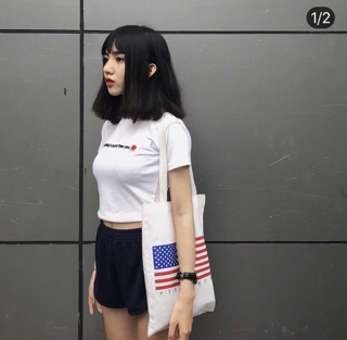 ÁO CROPTOP THÊU HOA HỒNG