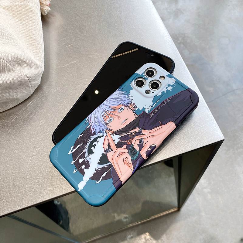 Ốp điện thoại hình anime Jujutsu Kaisen Gojo Satoru cho iPhone 12 12 Pro Max X Xs Max XR SE2 78Plus 11 Pro Max