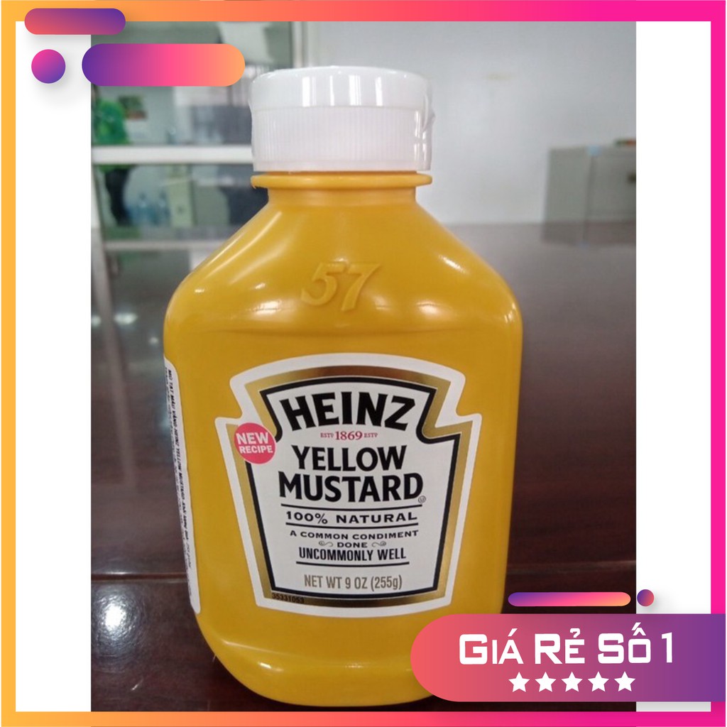 [CHẤT LƯƠNG CAO] Mù tạt vàng Heinz 255G