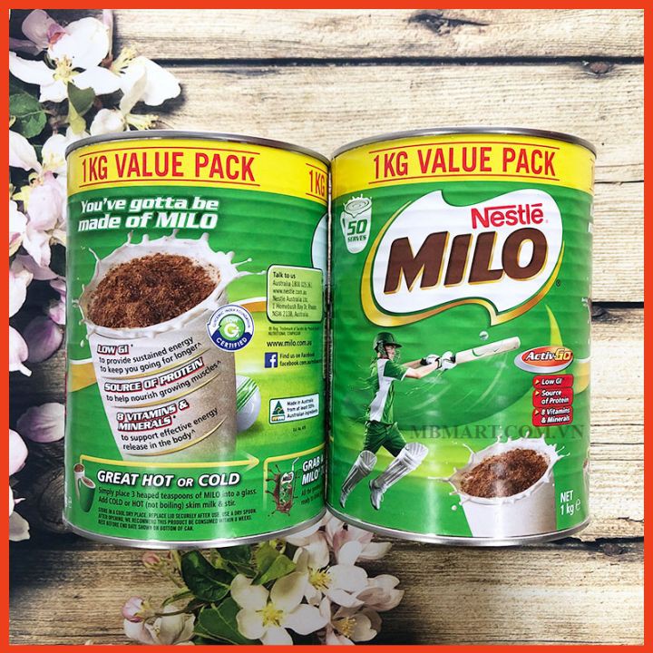 Sữa bột Milo Úc  1kg [CHUẨN AUTH NỘI ĐỊA] Date mới nhất