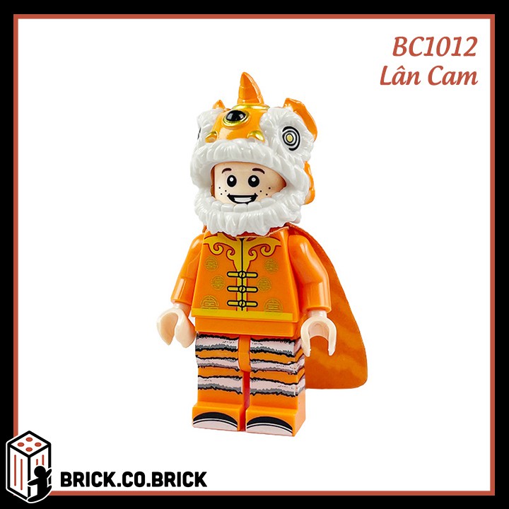 Lego Múa Lân Sư Tử Mạ Bạc Mô Hình Lân Đỏ Lân Vàng Đồ Chơi Lắp Ráp Non Lego Và Minifigure Hàng Chất Lượng Cao BC1001