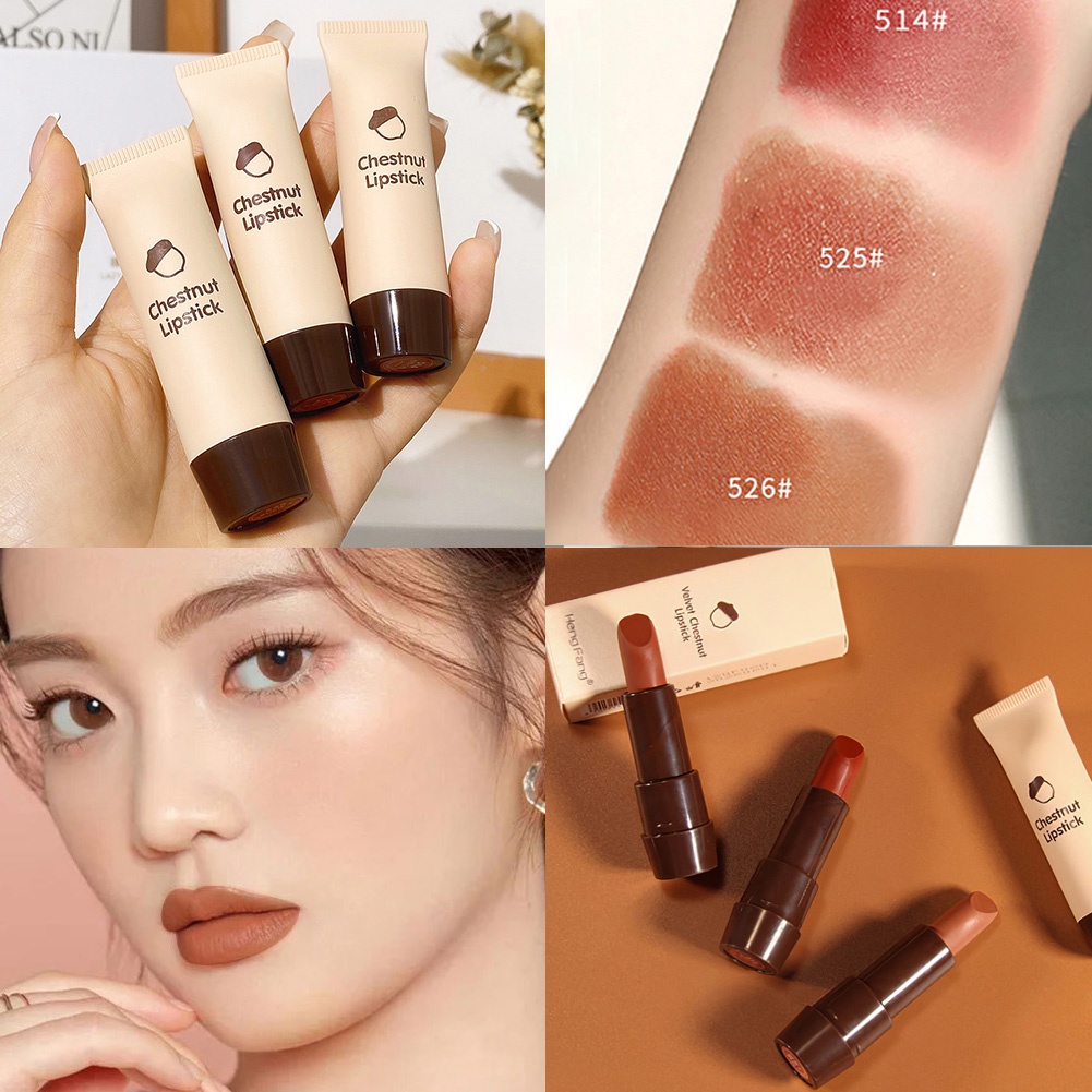 Son môi lâu trôi không thấm nước GECOMO Nude Makeup Lipstick 43g