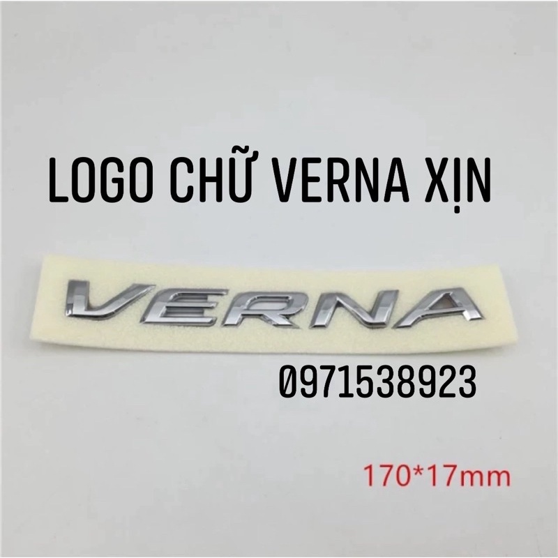 logo VERNA dán đuôi xe HYUNDAI VERNA hàng xịn cao cấp