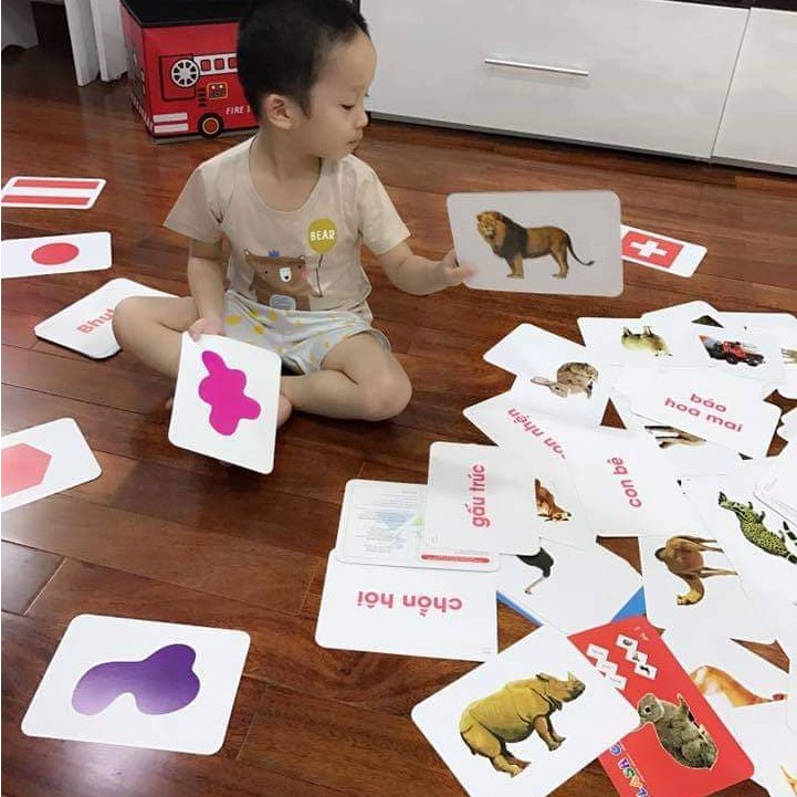 BỘ 300 THẺ 18 CHỦ ĐỀ HỌC CHO BÉ LOẠI TO ,CỨNG