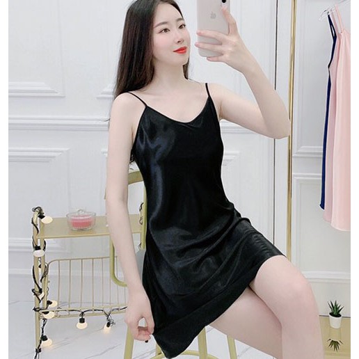 ĐẦM NGỦ 2 DÂY LỤA SATIN-VÁY NGỦ 2 DÂY💕𝑭𝑹𝑬𝑬𝑺𝑯𝑰𝑷💕[Giá gốc tận xưởng]