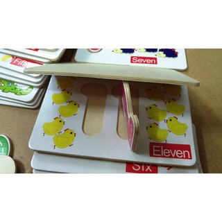 Đồ chơi gỗ Bộ thẻ số gỗ - BA96