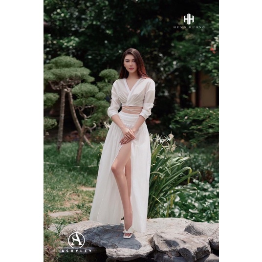 Set áo và chân váy maxi