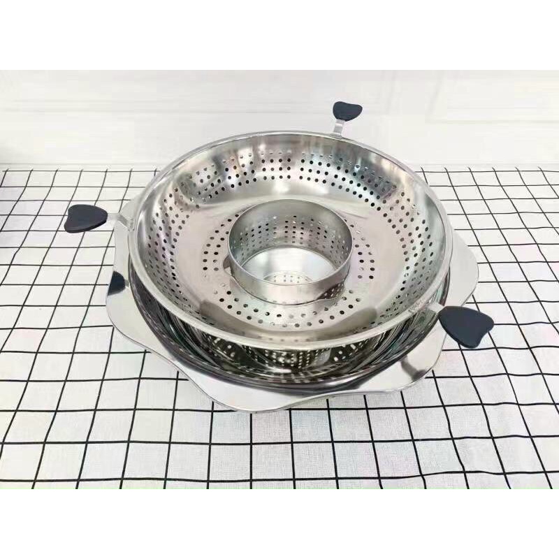 Nồi lẩu xoay inox đa năng tiện dụng cho mọi nhà.
