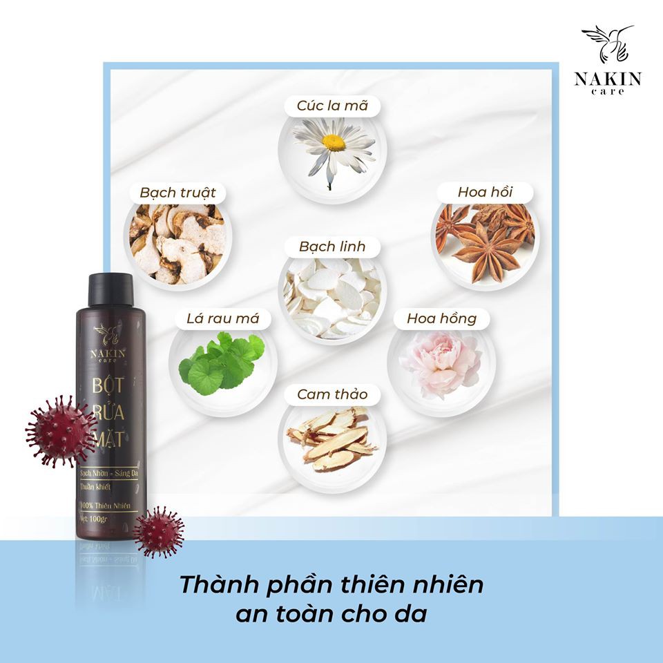 Bột Rửa Mặt Thảo Mộc NaKin