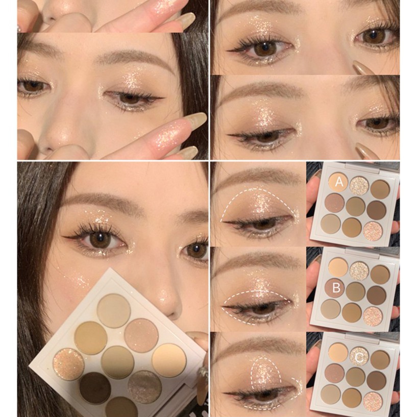 Bảng Phấn Mắt 9 Ô Nhũ Lì Mealea We Are Ducky Tông Nâu Tây | BigBuy360 - bigbuy360.vn