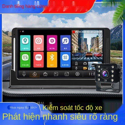 Recorder lái xe tải cỡ, bắn đôi, HD, tầm nhìn ban đêm, điều hướng, đảo ngược chó điện tử, hình ảnh, một máy, 24v