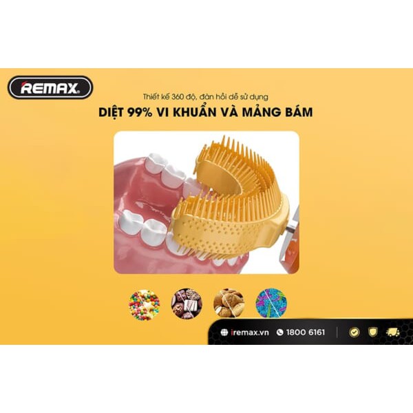 Bàn Chải Điện Chữ U Cho Bé từ 2-8 tuổi bản tiếng Việt Máy Đánh Răng Tự Động