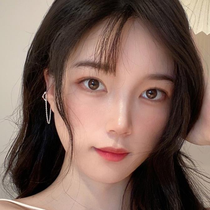 (055) Kẹp Vành Tai Tròn Kết Hợp Dây Đơn Nổi Bật Thanh Lịch ❣