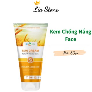  Kem chống nắng dưỡng da tuýp 80gr chính hãng Biocos Chống Tia UV SPF 50+++