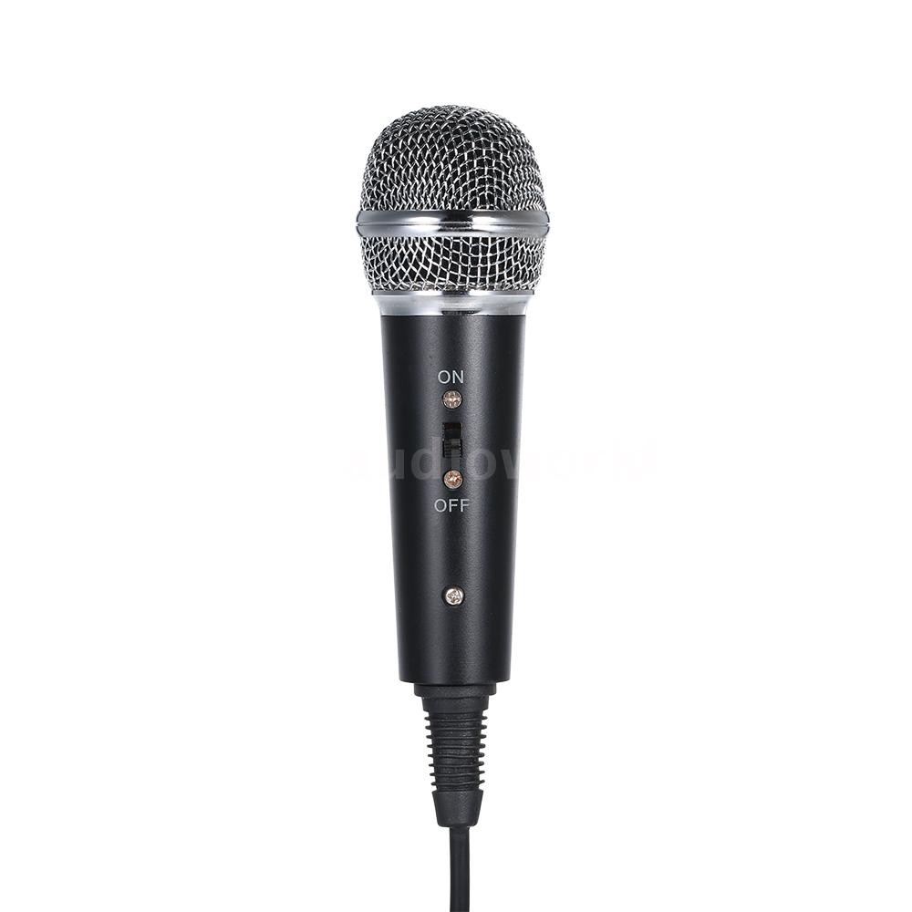 Micro Có Dây Giắc Cắm 3.5mm Dùng Để Hát Karaoke Ktv Cho Điện Thoại / Máy Tính