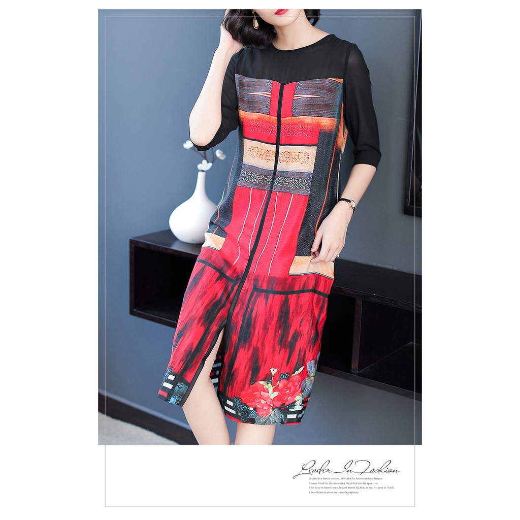 Siêu đẹp-Váy đầm trung niên cao cấp, duyên dáng, sang trọng - LH08