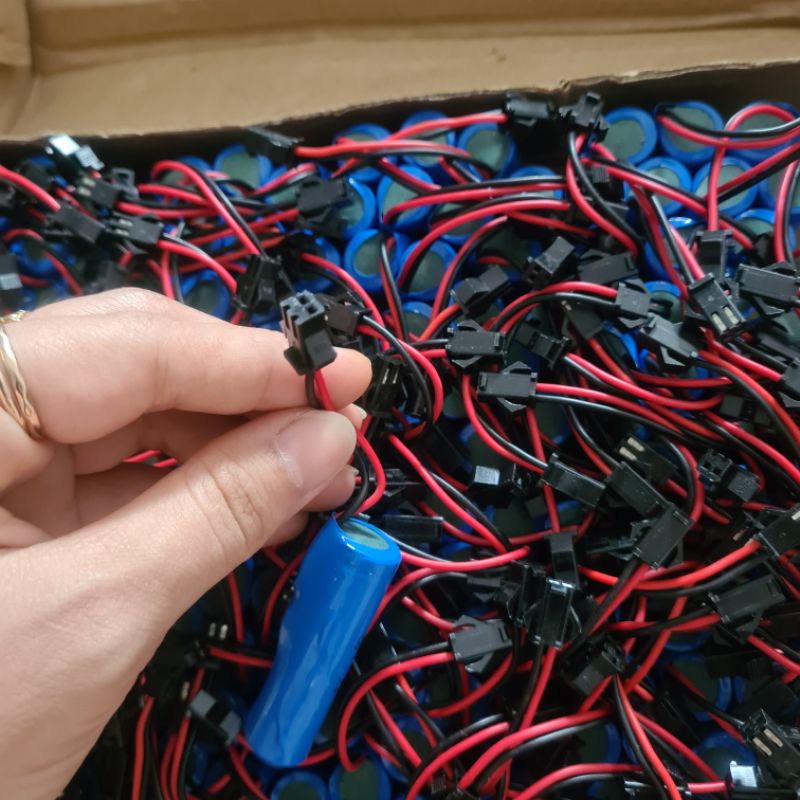 Pin sạc 14500 3.7v 800mAh cho đồ chơi, xe ô tô, mô hình xe điều khiển, cổng sạc SM