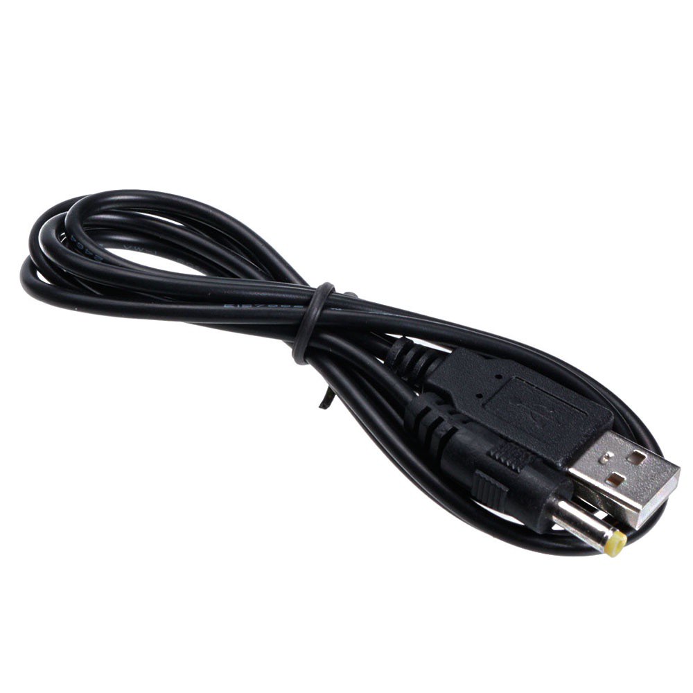 1 Dây Cáp Sạc 1.2m 1a 4.0 5v Usb Sang Dc 4.0x1.7mm Màu Đen Cho Sony Psp / Nhiều Màu