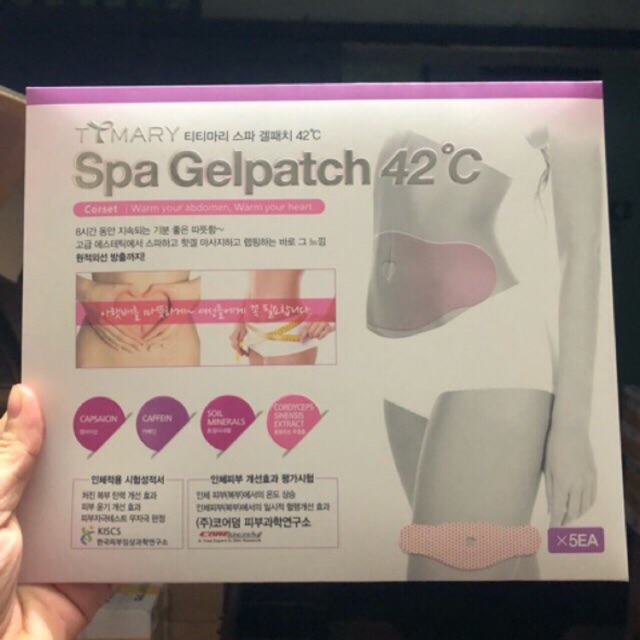 Miếng dán tan mỡ bụng Spa Gelpatch 42°C Hàn Quốc