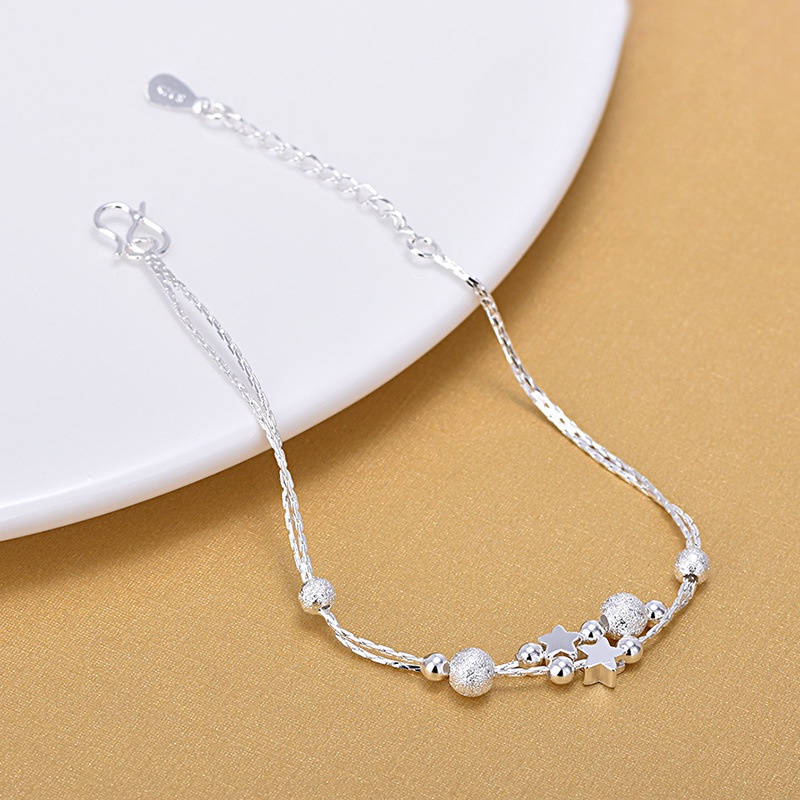 Bộ lắc chân lắc tay bạc S925 xinh xắn - LTC27