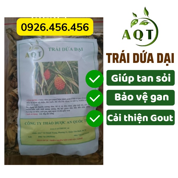 Trái Dứa Dại Khô (Dứa Rừng) 1kg Sạch, Quả Dứa Dại Nguyên Chất Loại 1 | Thảo Dược An Quốc Thái