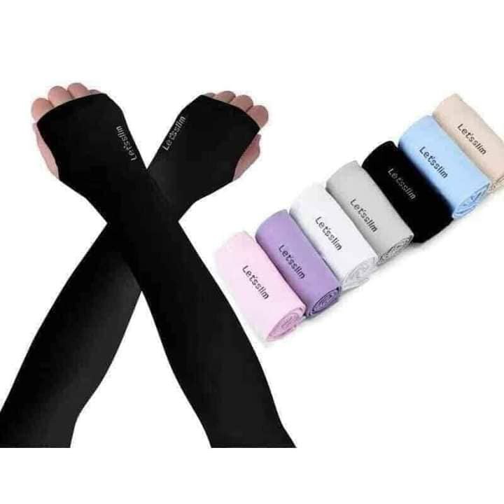 Găng tay chống nắng xỏ ngón Let's Slim