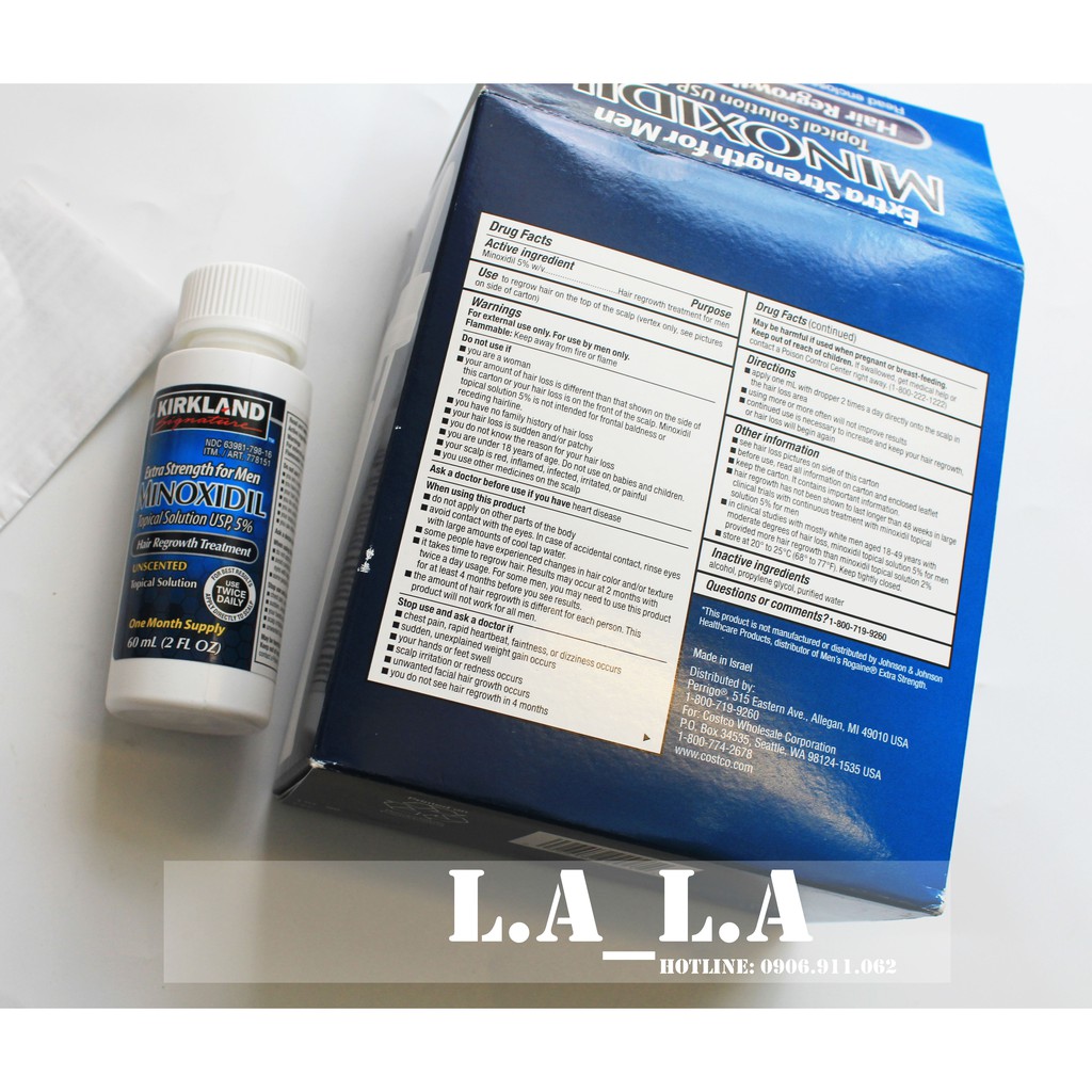Dung dịch mọc tóc Minoxidil 5% Kirkland của Mỹ