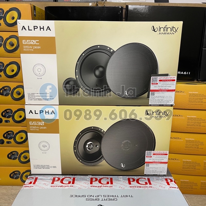 Loa Xe infinity alpha 650c 6530 Chính Hãng Harman
