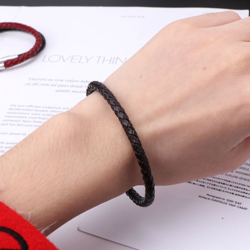 Vòng đeo tay da thật thời trang cá tính dành cho nam và nữ