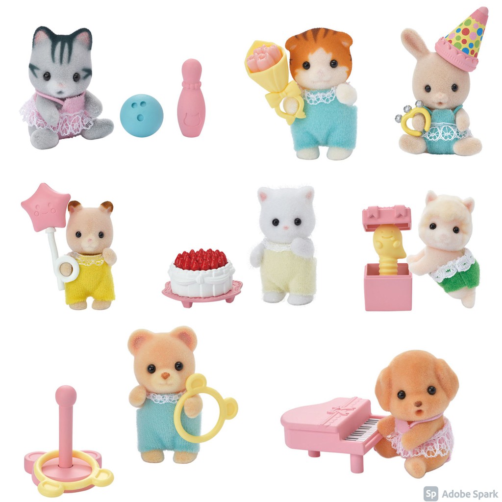 Đồ chơi Sylvanian Families BB-03 Nhật Bản Chính hãng EPOCH 01 Búp bê mini em bé đóng túi ngẫu nhiên 9 loại khác nhau MỚI