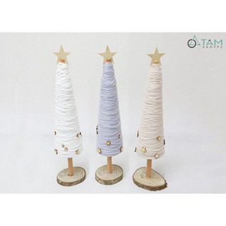 Cây thông Noel Handmade quấn len thủ công X-TREE-32 TAN