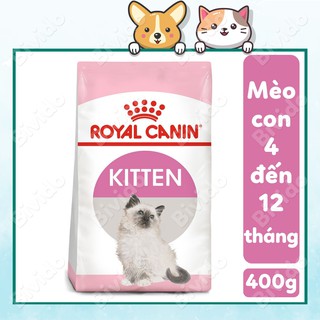 Thức ăn Royal Canin Kitten cho mèo con 4 đến 12 tháng túi 400g - Bivido