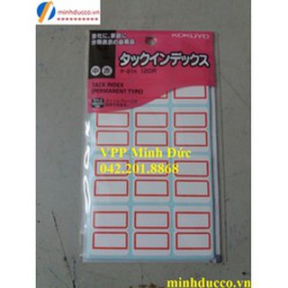 Giấy dán, nhãn dán index Kokuyo TA-21 (xanh, đỏ)
