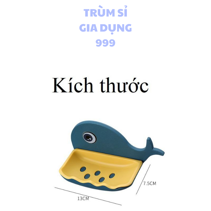 kệ để xà phòng dán tường hình CÁ dễ thương, Khay Kệ Dán Tường Để Xà Phòng, Khay để xà bông dán tường siêu chắc