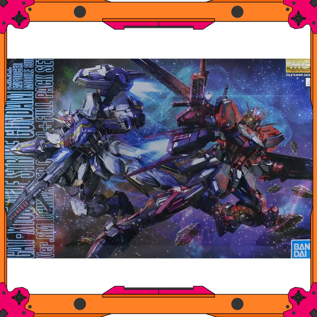 Mô hình Gundam MG Aile Strike Gundam Ver.RM - China Red Color + Full Pack Set