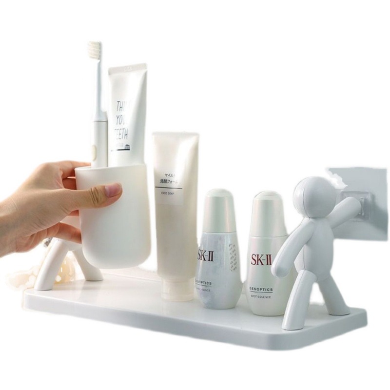 Kệ đựng đồ nhà tắm, đựng mỹ phẩm, decor nhà cửa hình người siêu sáng tạo