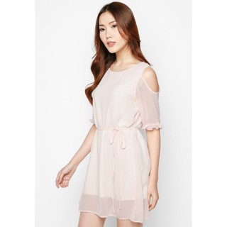 ĐẦM SUÔNG TAY CUTOUT - [Free Ship Đơn Hàng 50k]