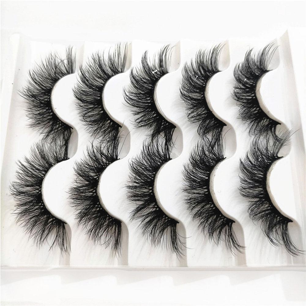 XIANTIN Set 5 Cặp Lông Mi Giả 3D SKONHED Dùng Trang Điểm