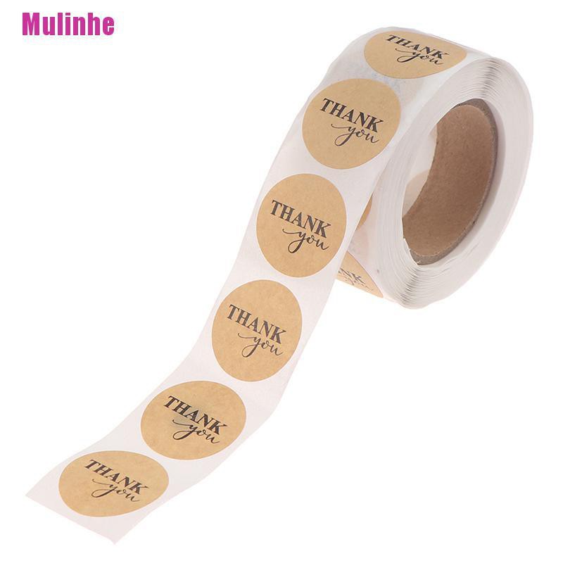 Cuộn 500 cái nhãn dán trang trí sổ lưu niệm hình tròn làm thủ công
