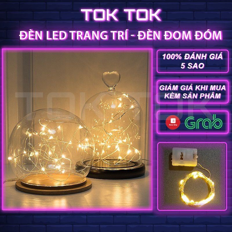 Đèn led trang trí Decor nhà cửa, chụp hình, trang trí hộp quà, gói hoa, đèn đom đóm Fairylight Light