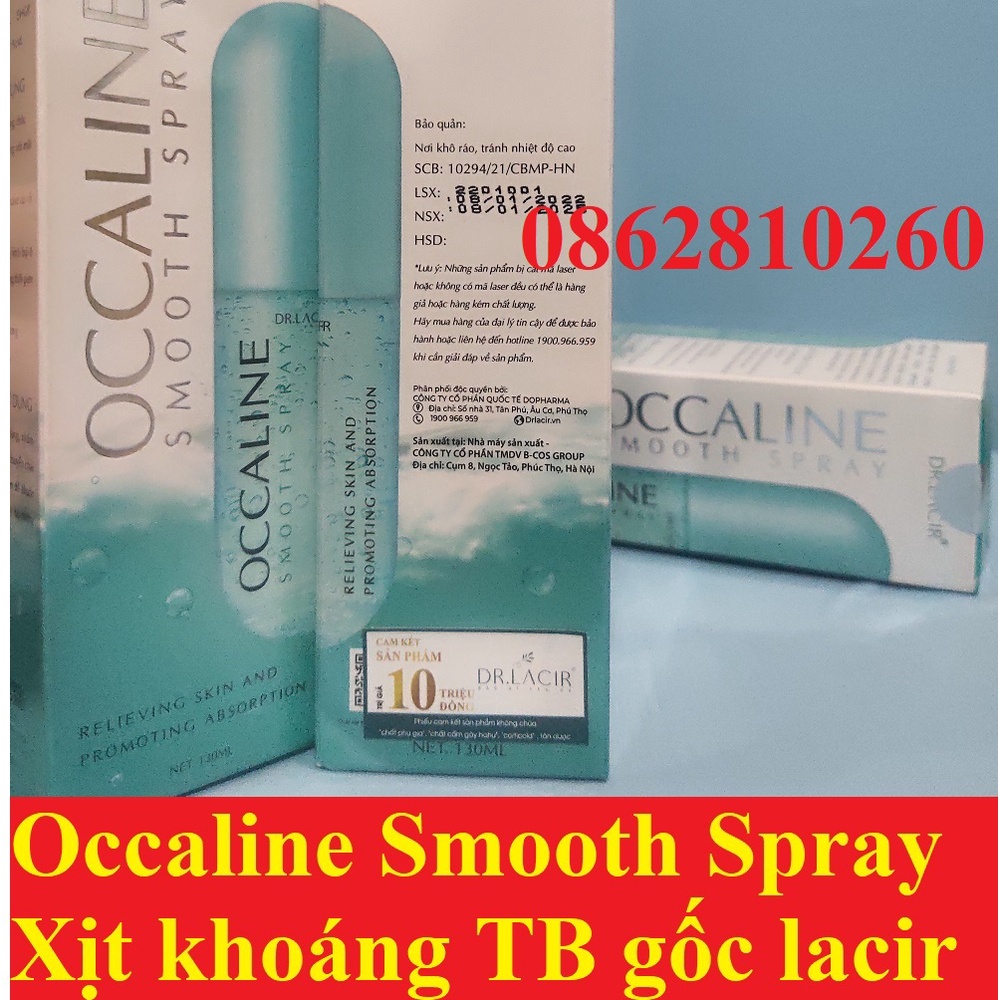 Xịt Khoáng Dưỡng Tế Bào Gốc Occaline Smooth Spray Drlacir,DR LACIR,chăm sóc da,tăng sinh collagen