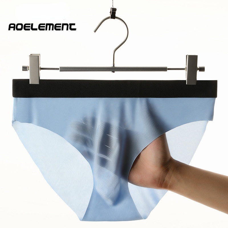 Quần Lót Lụa Lạnh Siêu Mỏng Không Đường May Mềm Mại Thoải Mái Thời Trang Mùa Hè Cho Nam Giới 406