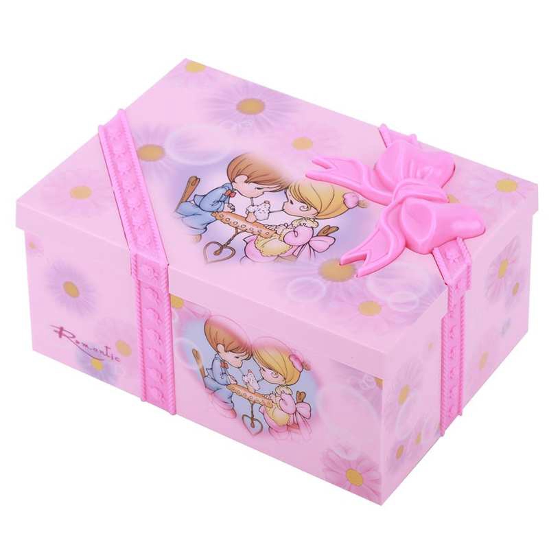 Hộp nhạc đựng nữ trang có cô gái nhảy múa đẹp mắt thiết kế màu hồng độc đáo