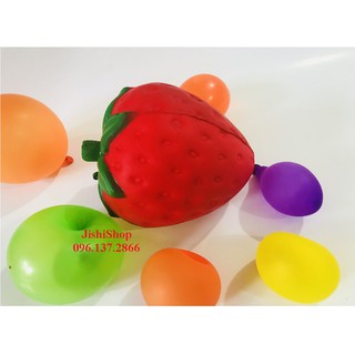 ( DT4M) Squishy Qủa Dâu Tây 4 Màu to bự - kiểu dáng bắt mắt   ( nguyenhuyen9916)