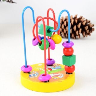 Đồ chơi xâu luồn hạt gỗ