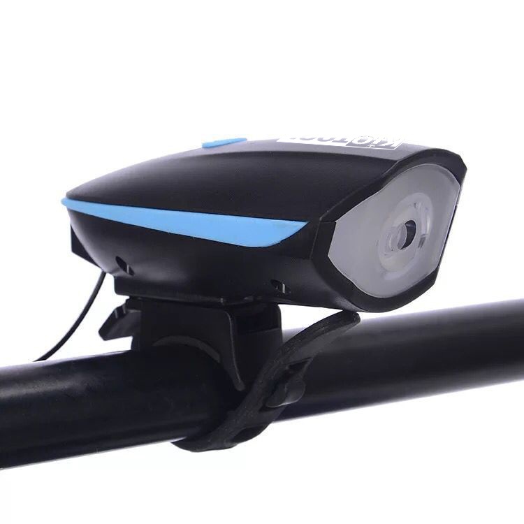 Đèn xe đạp thể thao KIOTOOL siêu sáng có còi pin sạc usb led T6 chống nước