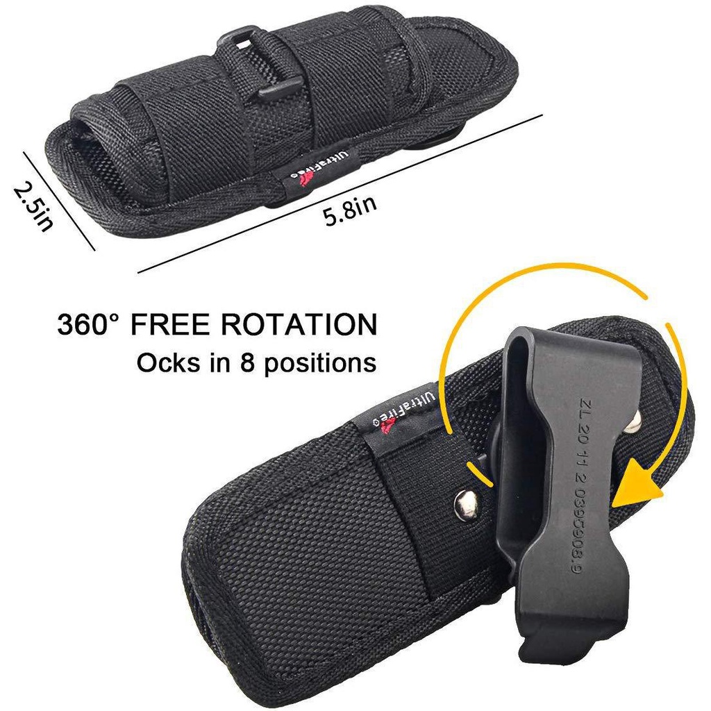 Ốp Đèn Pin Nylon Nhẹ Mạnh Kẹp Thắt Lưng Đèn Pin Khóa Cài Sau